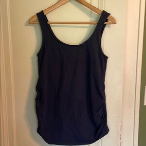 JoJo Maman Bebe Blue Fitted Sleeveless Tank Top